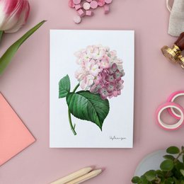 Rose Pack - Håndlavede postkort A6 med konvolut - Botanisk Vintage
