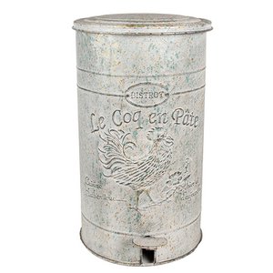 Pedal bin 26x30x45 cm Gray Metal