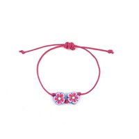 Luna-Leena kids bracelet flower purple - handmade in Nepal