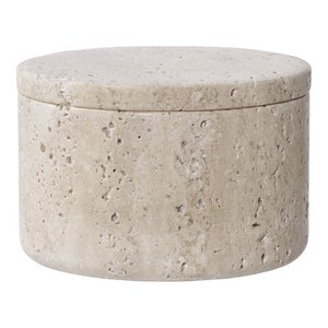 Storage Jar - Natural, Travertine, Ø10x6.5cm