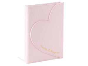 Notebook Eccolo DL Heart envelope light pink line approx. 13x18cm 80gr. 256pages
