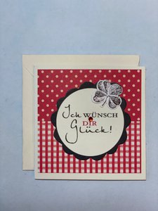 Gelukskaart - minikaart met envelop