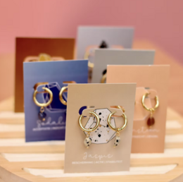  Healing Vibes earrings in various colors and designs, featuring crystal and metal accents. Suitable for casual or formal wear.