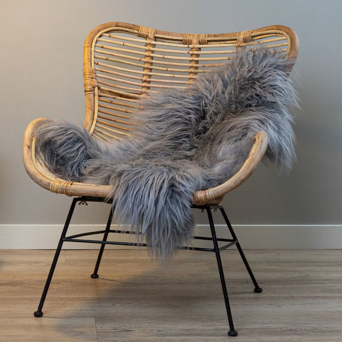 Peau de Mouton-Agneau 100%, Doux et Moelleux, idéal pour Le Salon, la cheminée, la Chambre ou la