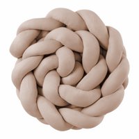 Old rose braided bed bumper knitted