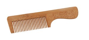 Bamboo hair comb with handle