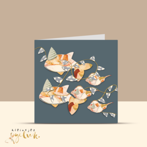 Herzliche Glückwünsche! Grußkarte doppelt