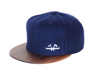 Wooden Cap - Glueim - Navy Blue