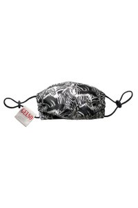 Silk Face Mask "Black Zebra" Print