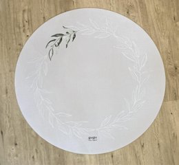 Natuurrubber mat Prime Olive Garden cirkel