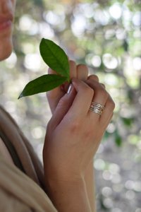 Zilveren Golfring met gele Citrien