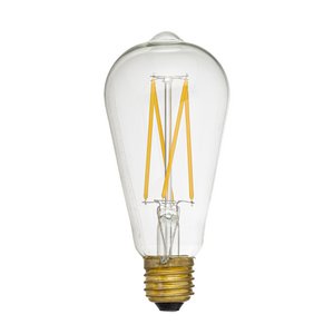 Edison-LED-Glühbirne, klar, Glas