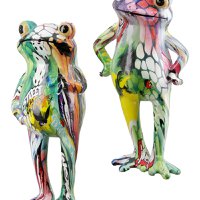 Poly Frosch stehend Street Art VE 4 so