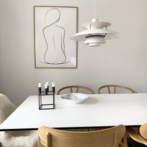 Silhouet met één lijn