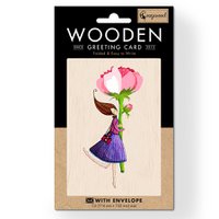 Heartiest Congratulations Wooden folded greeting card