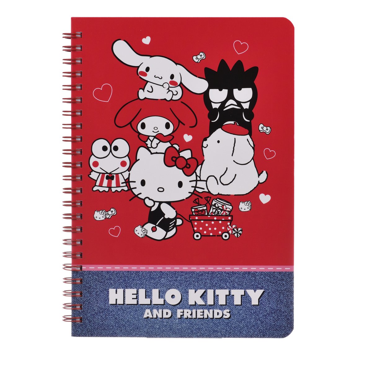 Carnet A5 à Spirale Hello Kitty & Friends – 96 Feuilles