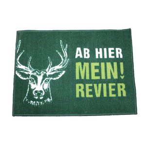 Voetmat rechthoekig vanaf hier mijn gebied groen H. 50 cm, ve 4