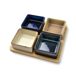 MODERN KITCHEN Board with kitchen-dining/tableware/plates/salad-plates 19x19h5cm