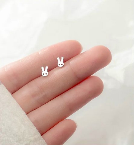 Oorbellen Konijntje Pasen 925 zilver