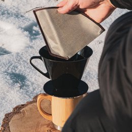 Genanvendeligt kaffefilter i rustfrit stål
