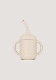 Sippy Cup in silicone - Beige ostrica
