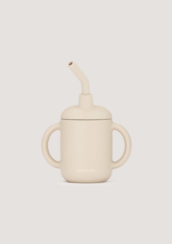 Sippy Cup in silicone - Beige ostrica