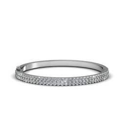 Bransoletka Glamour - Argenté et Cristal