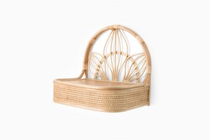 Wandhänger aus Mali-Rattan
