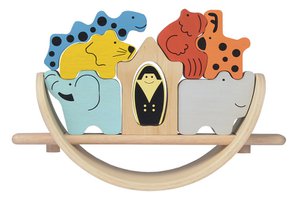 Arche Noah - 3D-Puzzle - Zusammenbauen & Stapeln - 18M + Holzspielzeug