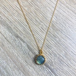 Margaux collana in pietra naturale argento dorato