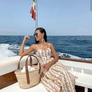 Straw basket, handmade basket, Moroccan basket