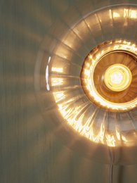 Wandlamp Bruxelles, goud/transp.