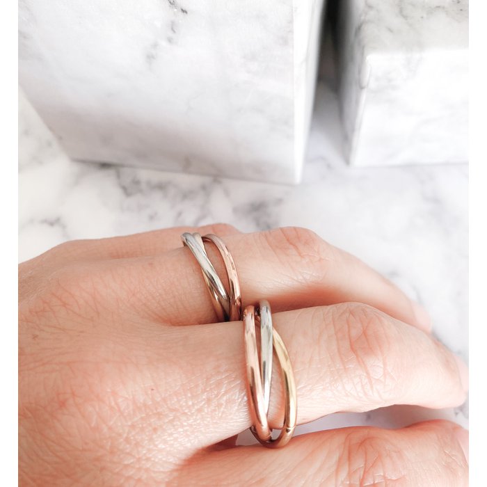 R1066 Rolling Anxiety Fidget Ring Goldfarben Online GroBhandel Orderchamp