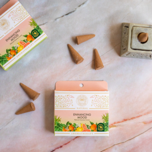 Stimmung verbessern | Natürliche Räucherkegel | Keine Holzkohle