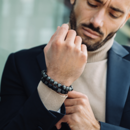 Men's EAGLE EYE Beaded Bracelet