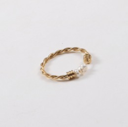 Iaap - Pearl Fidget Twist Ring