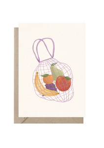 Ansichtkaart | Netje vol Fruit