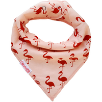 Puntslab Flamingo - baby slabbetje