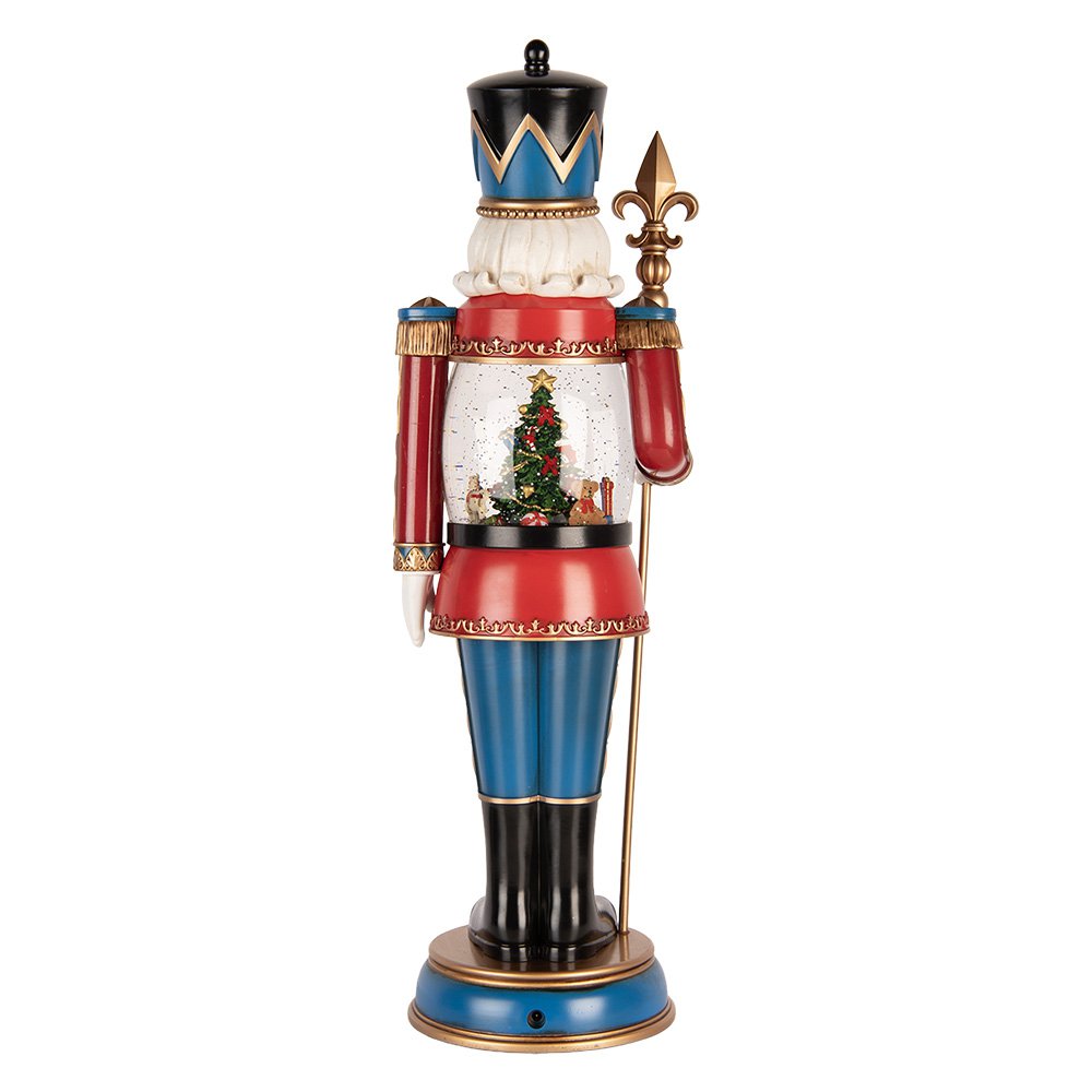 Kerstdecoratie met LED-verlichting en muziek Notenkraker 5x14x50 cm / 3xC Rood Kunststof