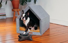Pethome Perfekt hus til en hund og en kat - lysegrå/genanvendt