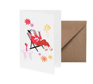 Greeting card relax