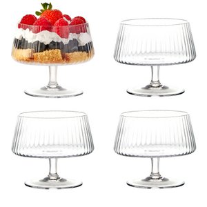 Empire Individuele Trifle Bowls van helder glas - Dessertschalen