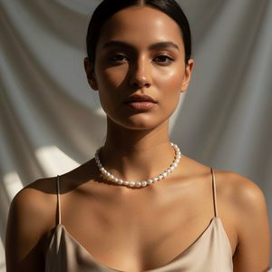 Ozeanien - Halskette mit Barockperlen