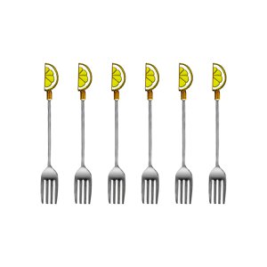 Lemon Dessert Forks - veel van 6