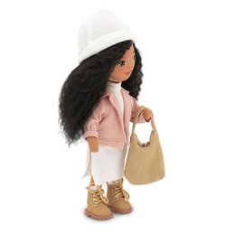 Soft toy, Sweet sisters - Tina in a Pink Jacket + bonus accessories set (35cm)