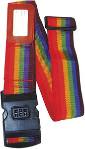 Luggage strap with combination lock