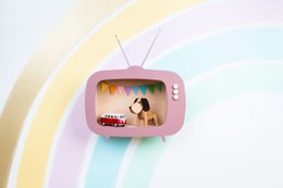TV shelf „Teevee” dusty pink