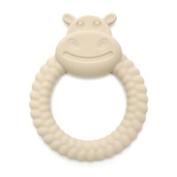 HIPPO | Soft Silicone Teething Toy | Sand