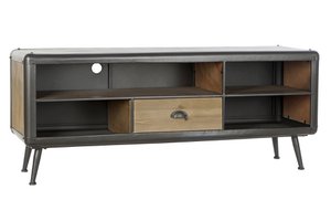 MUEBLE TV ABETO METAAL 140X41X57 10 NATUURLIJK MB200220