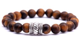 Bali Mat Set Brown Tiger Eye x Black Onyx